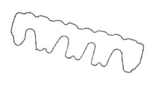 71-38977-00 Uszczelka pokrywy zaworów VICTOR REINZ Deutz Fahr Same Lamborghini