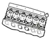 3136801R99 Komplet uszczelek głowicy CASE